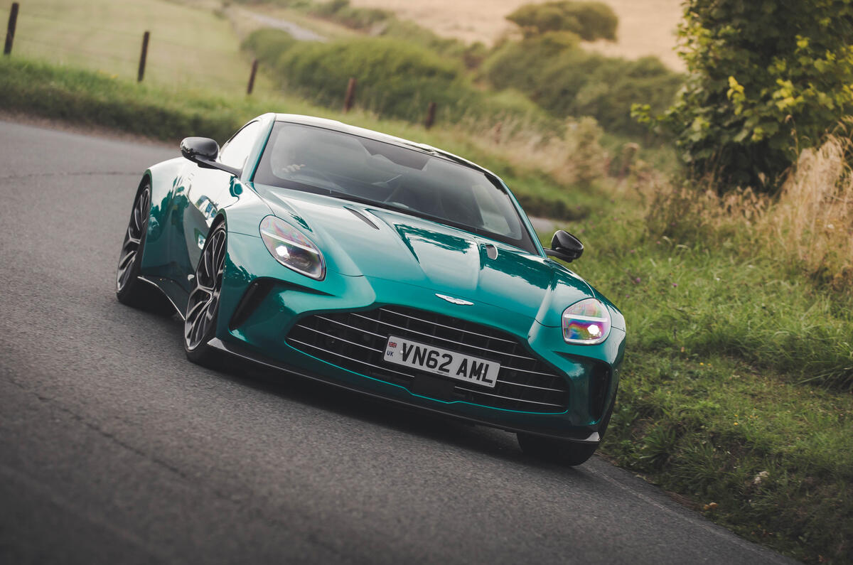 Aston Martin Vantage RT 2024 review frt corner close 0203